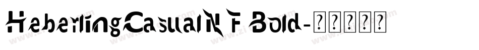 HeberlingCasualNF Bold字体转换